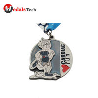 Factory sale custom metal cheap medals with ribbon