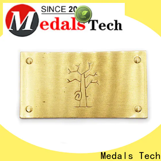 Medals Tech coating decorative name plate factory for woman