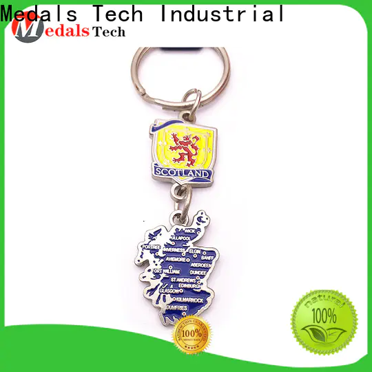 plated keychain supplies acrylic from China for souvenir
