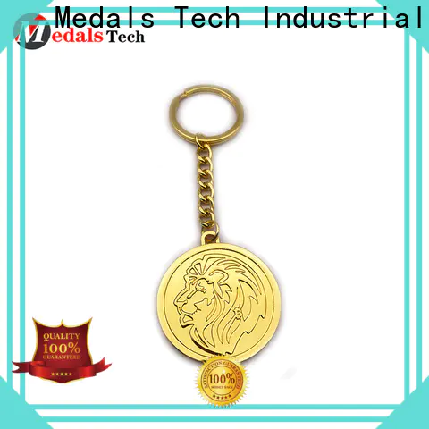 Medals Tech New metal promotional keychains suppliers for add on sale