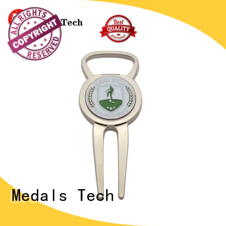 Medals Tech silver divot tool ball marker factory for add on sale