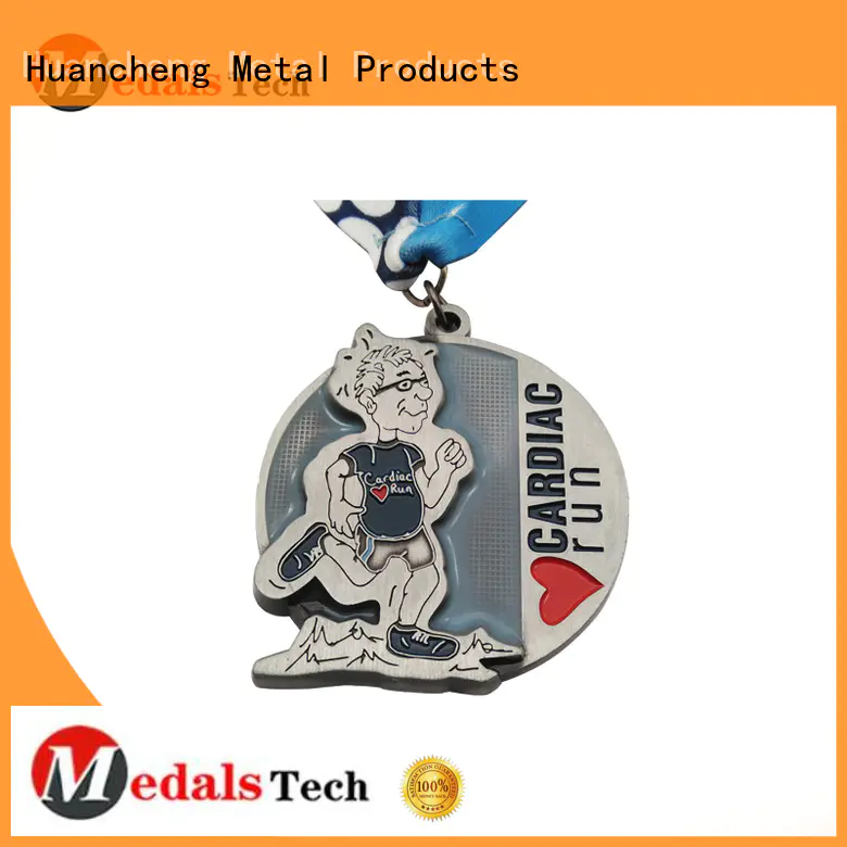 ribbon Bright Gold marathon Huancheng Brand metal medal