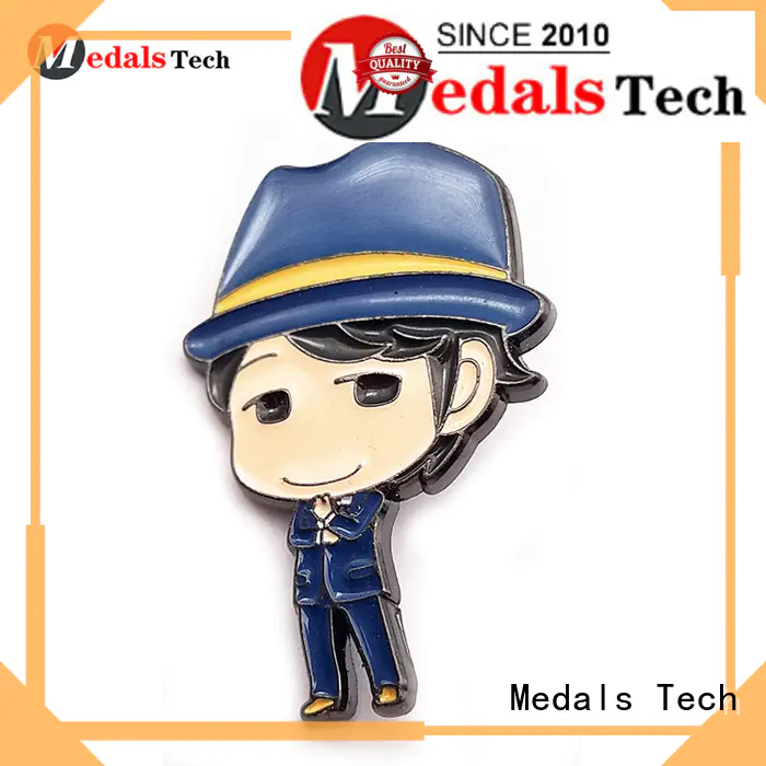 Medals Tech plated cool lapel pins design for woman