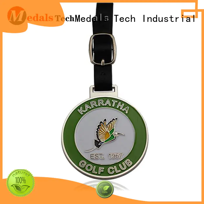 Medals Tech gold personalized golf bag tags directly sale for man