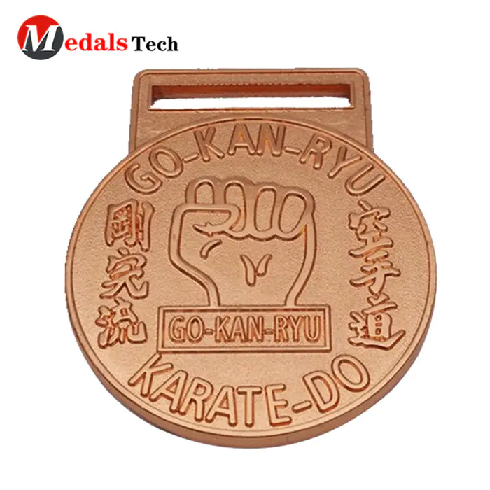 Promotional gold plated souvenir event metal medal