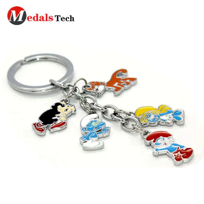China factory direct sale custom metal bullet silver plated keychain
