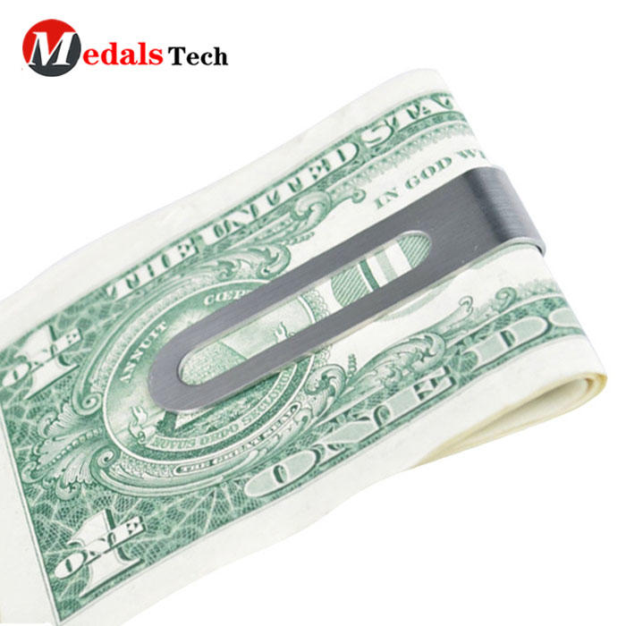 High quality blank metal stainless steel money clip