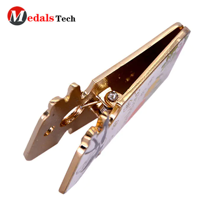 Wholesale gold plating metal epoxy coated money clips