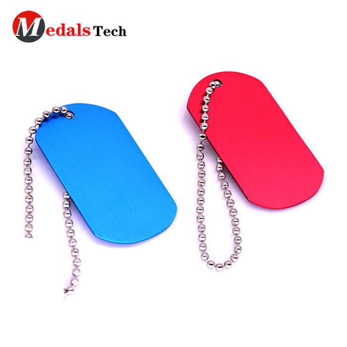 High quality custom stainless steel spray dog tag with ball chain