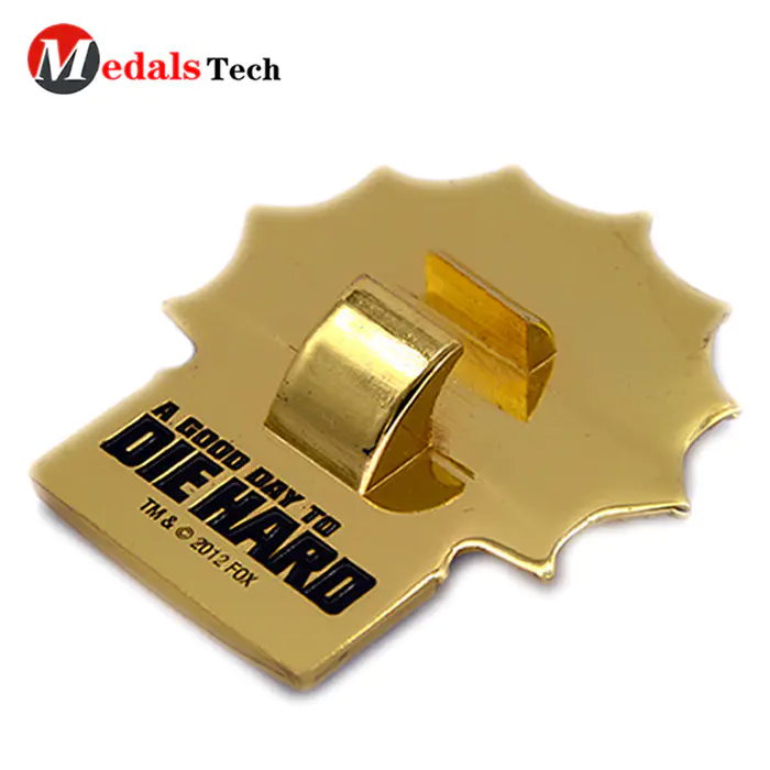 Wholesale metal cast iron shinny gold plating soft enamel bottle opener