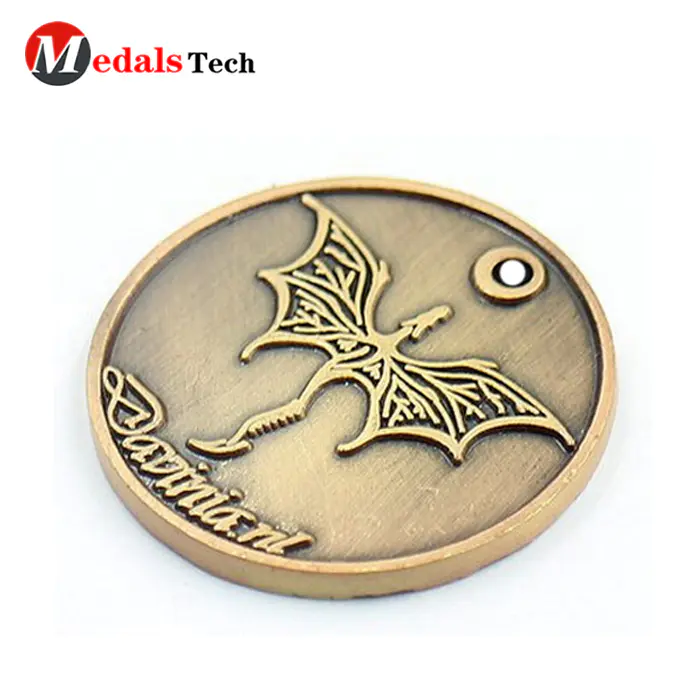 Hot selling custom cheap gold plated metal game coins