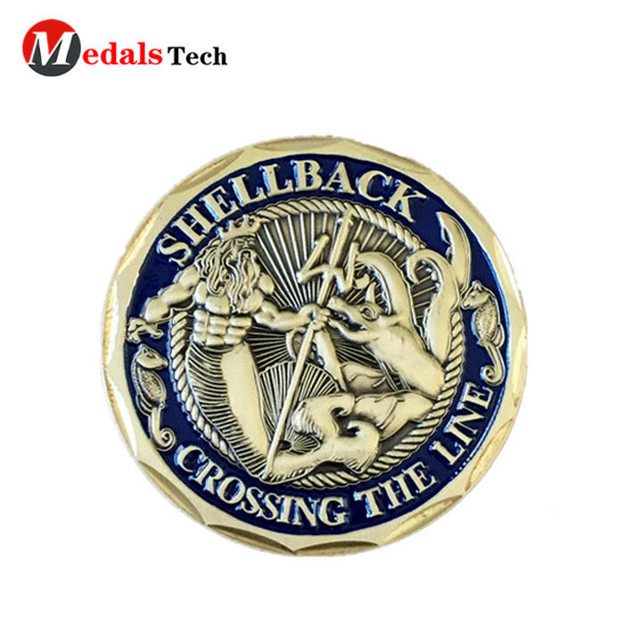 Hot selling 3d metal embossed logo color filled challenge coins