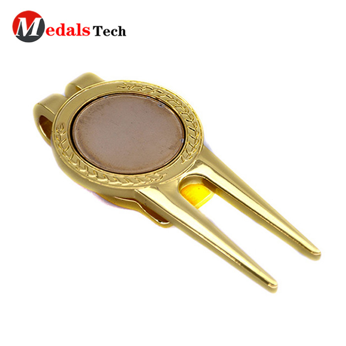 Golf Pitch Repair Tool with Gold Plating Blank