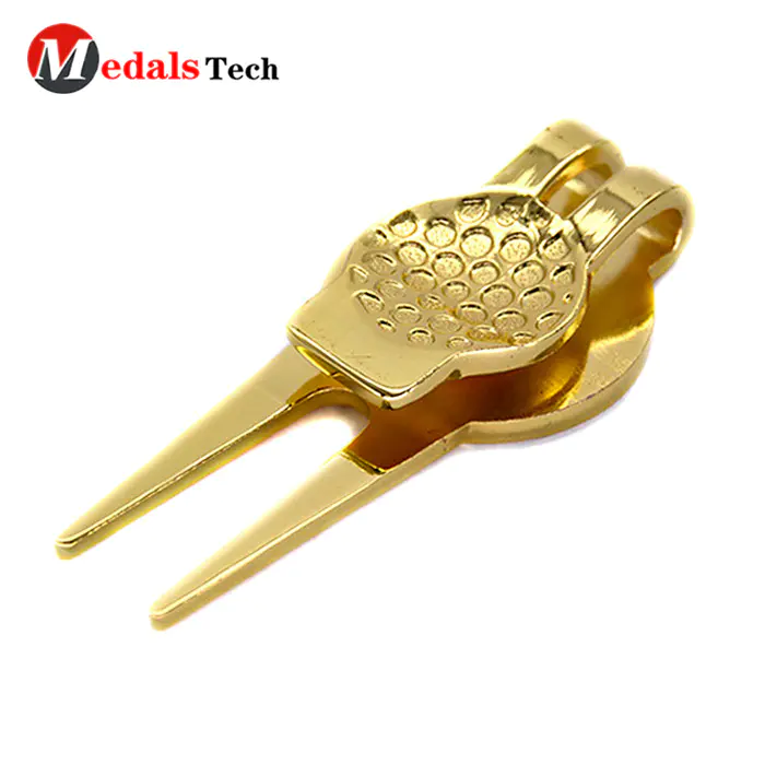Golf Pitch Repair Tool with Gold Plating Blank