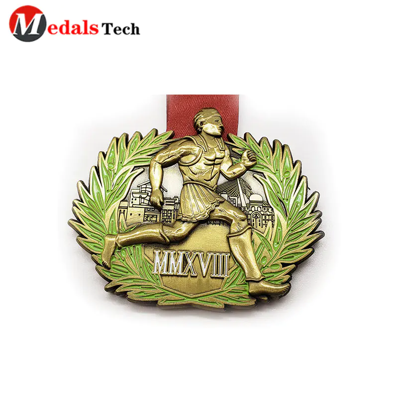 plated marathon medal own factory price for adults