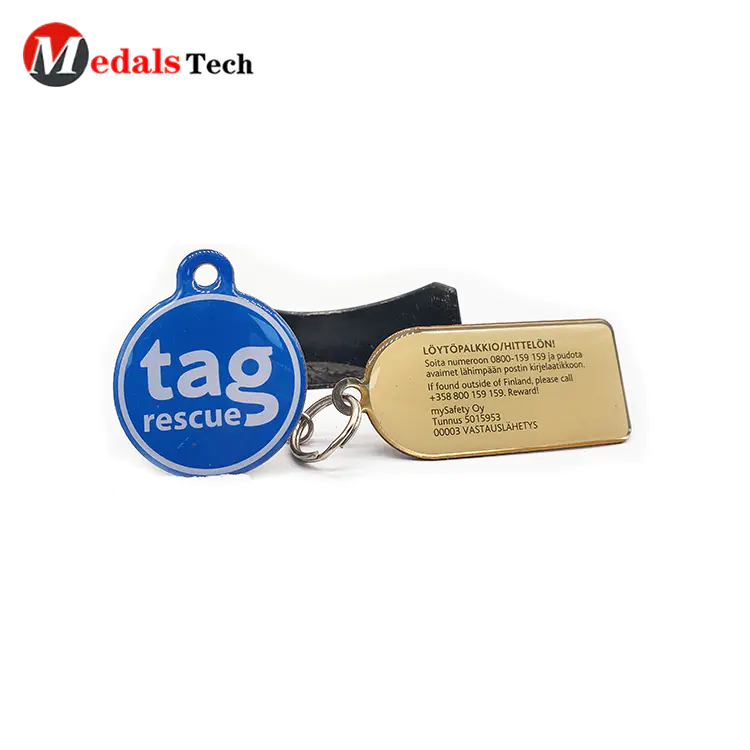 Cheap promotional mini epoxy resin logo dog tag for pets
