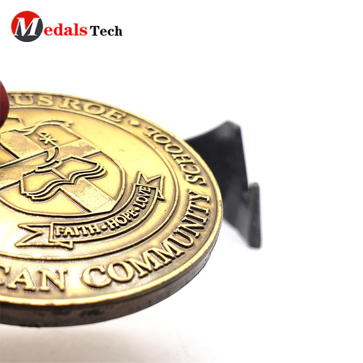 Silver Challenge Coins Promotional Custom 3d  Logo