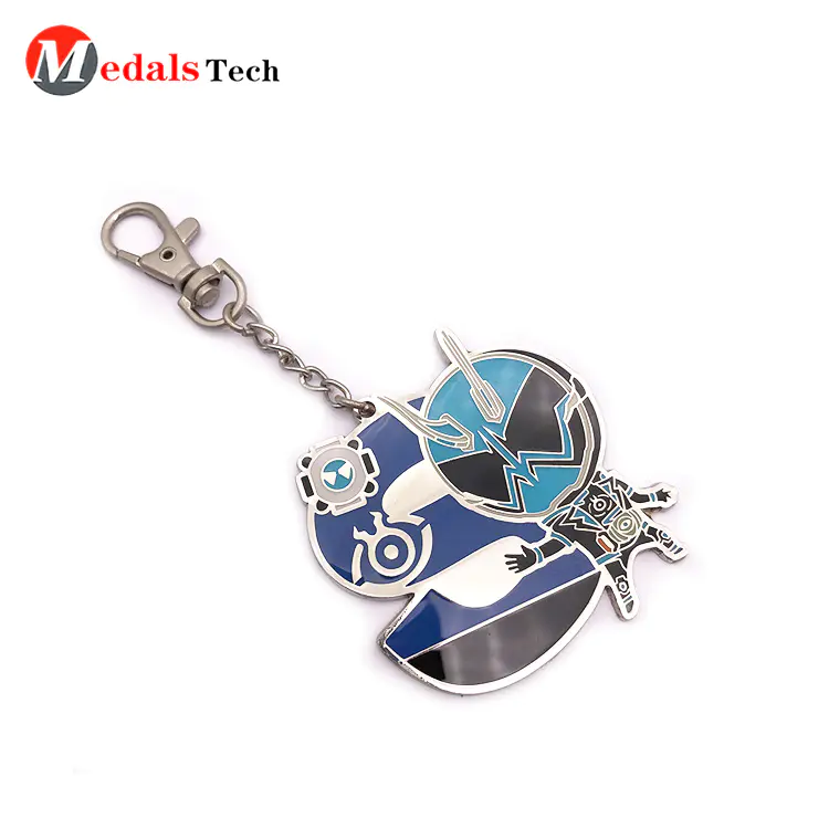 Metal Gift Name Keychain for Kids Silver 3d Logo Factory Direct Sale