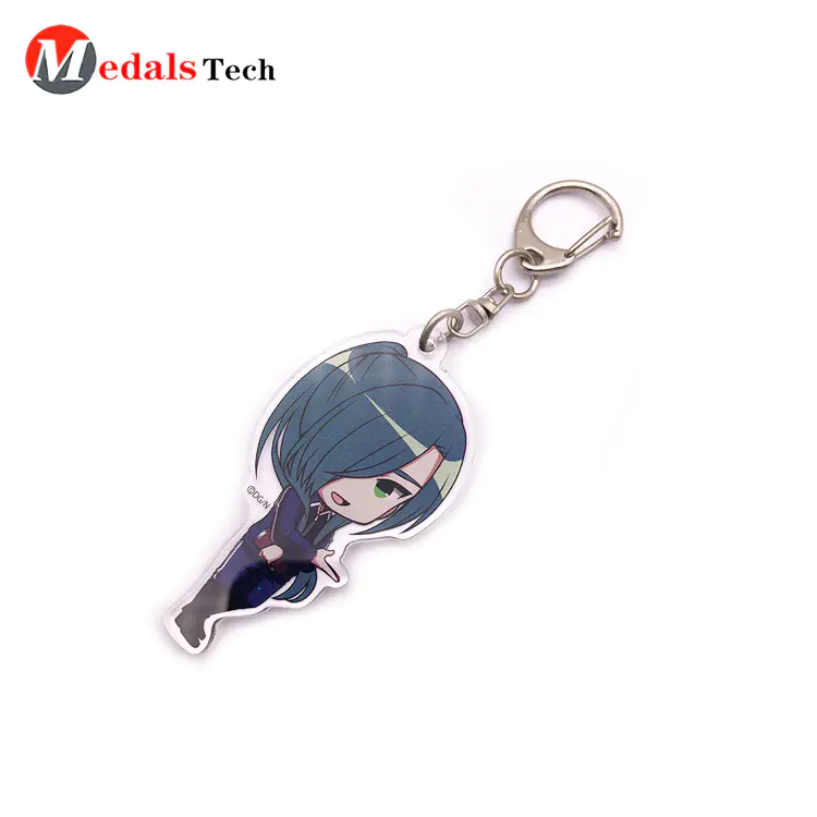 Acrylic Anime Keychain with Printing logo No Minimum Order