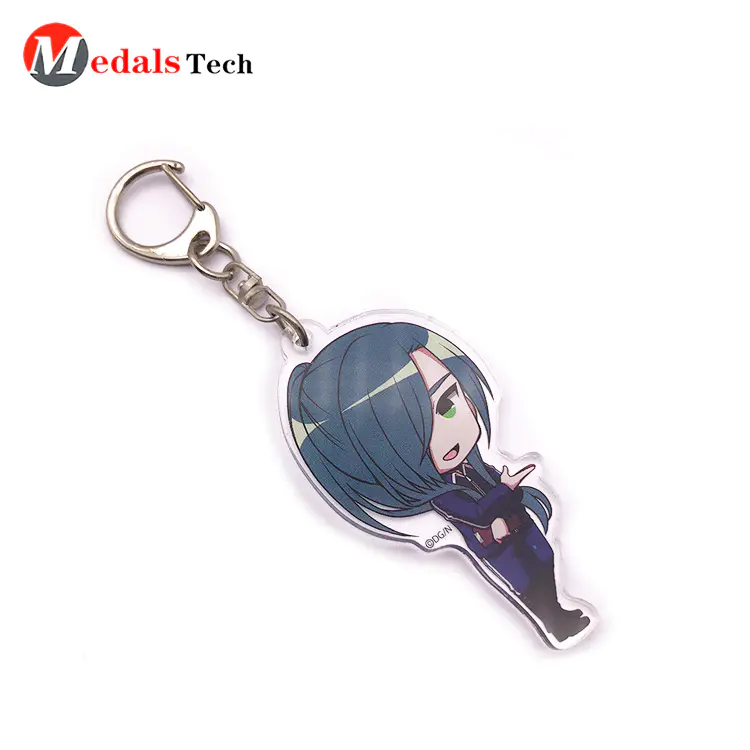 Acrylic Anime Keychain with Printing logo No Minimum Order
