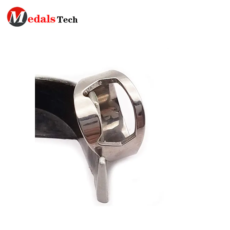 Wholesale ring shape shinny silver mini stainless steel bottle opener