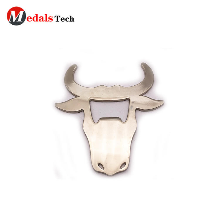2019 new style blank cool cow shape stainless steel bottle opener