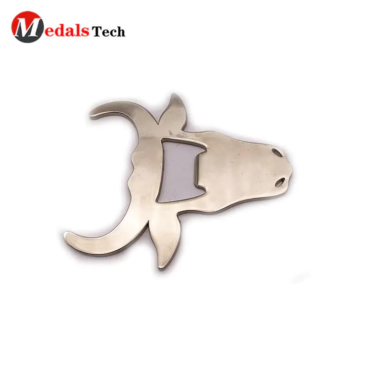 2019 new style blank cool cow shape stainless steel bottle opener