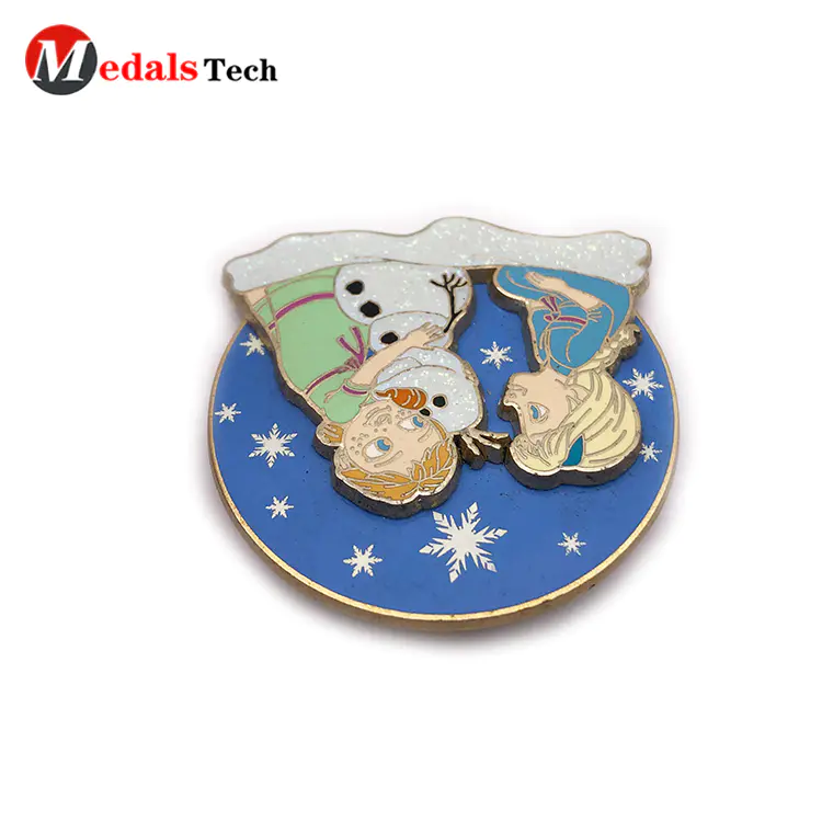 Factory direct sale gold 3d cartoon logo souvenir gift lapel pin