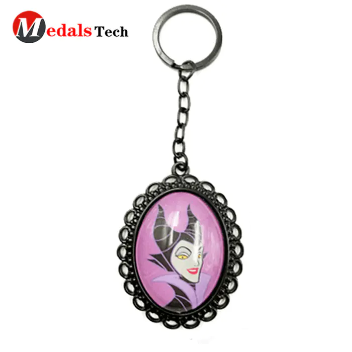 Custom promotional shopping cart trolley coin metal keychain