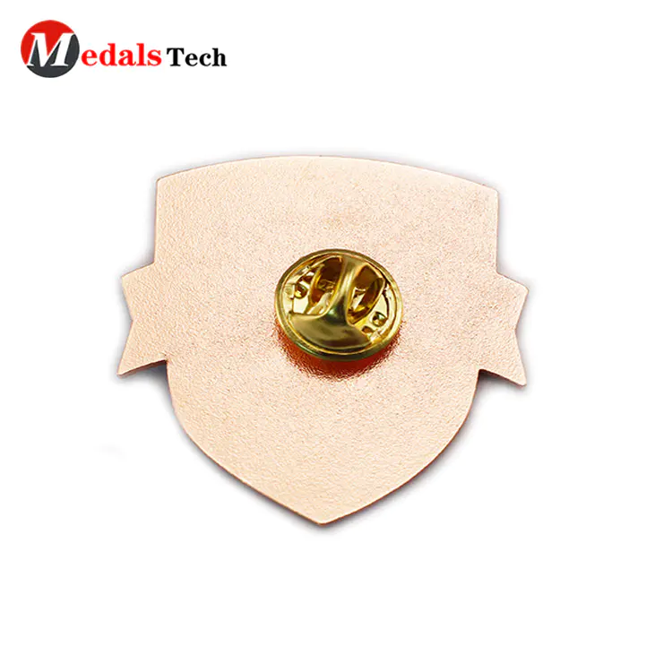 Cheap custom enamel rose gold souvenir award pin lapel pin