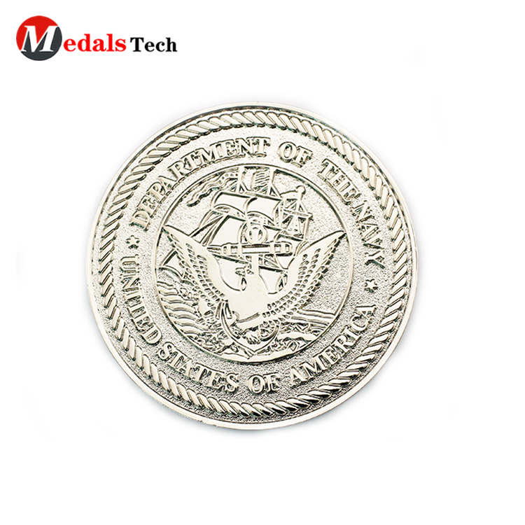 High quality antique copper engraved logo metal funny coins