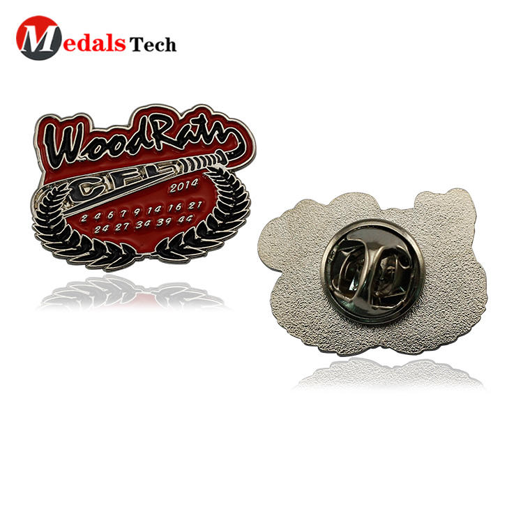 Cheap custom logo soft enamel metal  souvenir badge