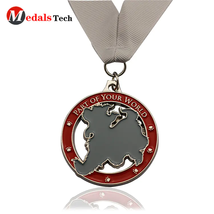 Cheap custom embossed logo soft enamel finisher medals