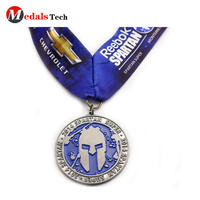 Custom sports race silver medal with logo factory direct sell