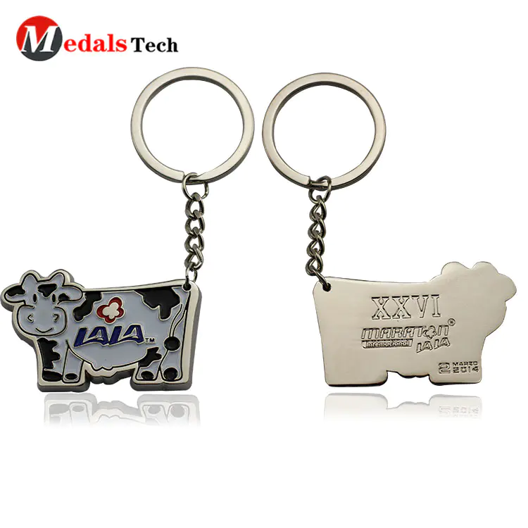 Wholesale  cute cow shaped keychain supplies