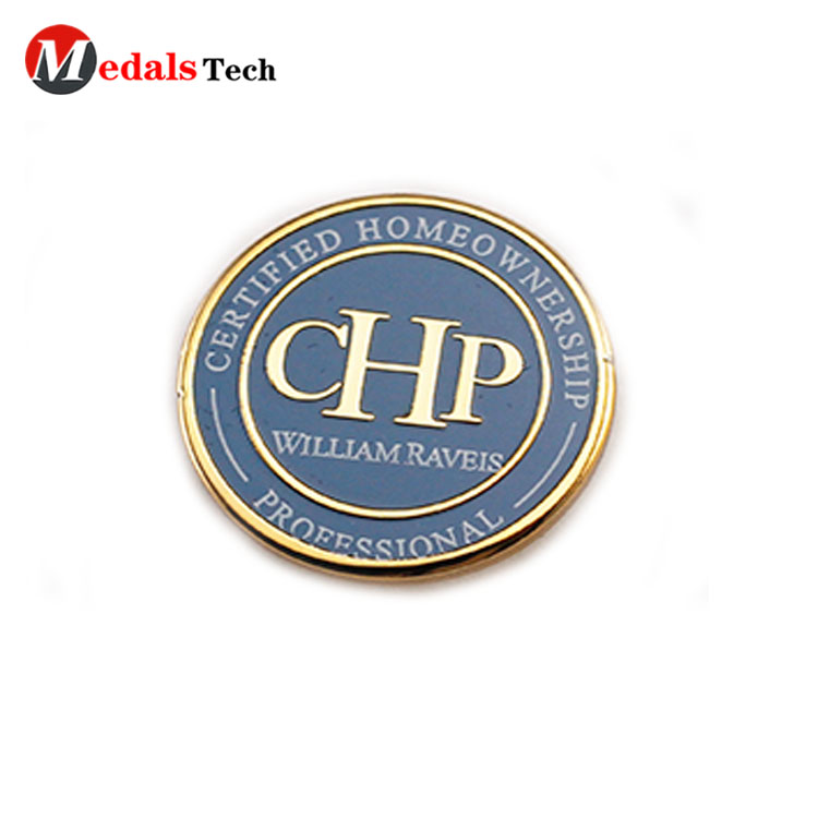 Professional metal lapel pins gold plating custom logo