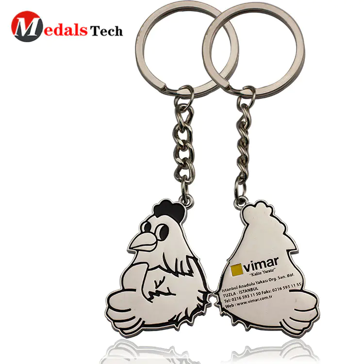 Custom engraved metal keychains with logo