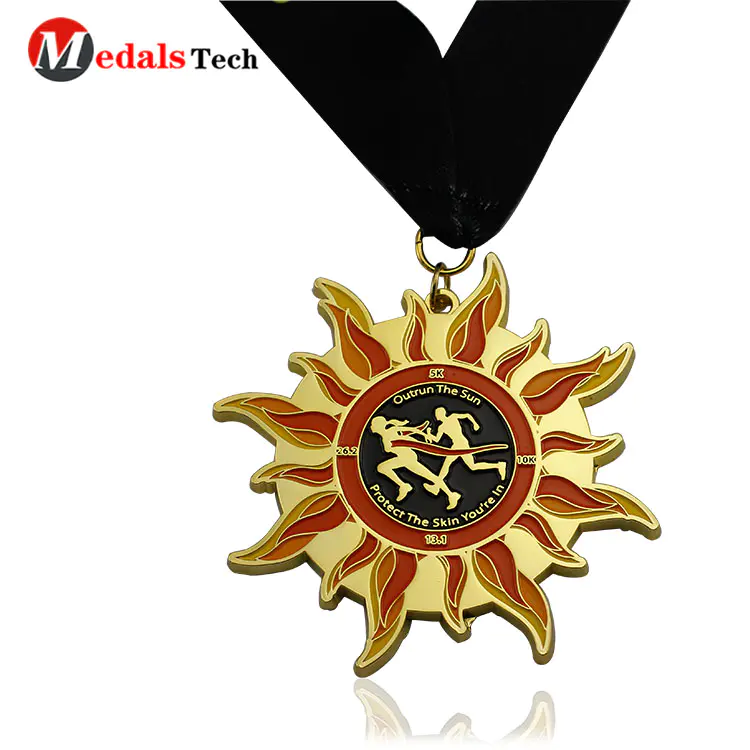 Custom made medals gold plating sports metal medals