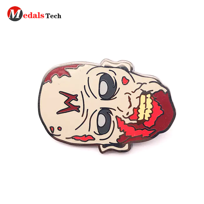 High quality metal funny suit lapel pins clothing badges