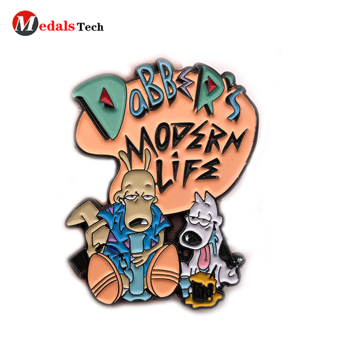 Custom cartoon promotional lapel pins clothing pin badge