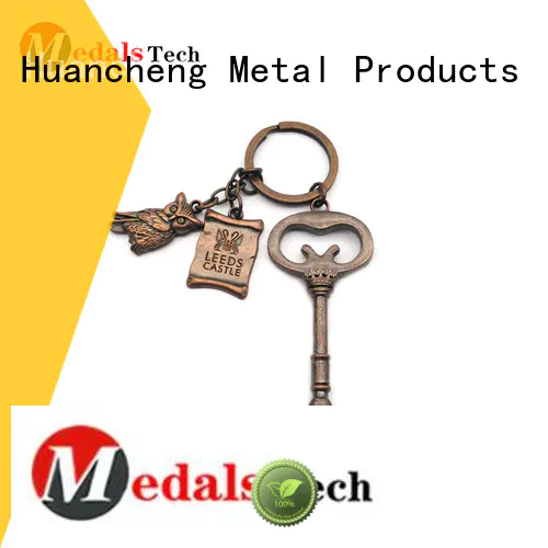 Huancheng Brand promotion shape promotional name keychains