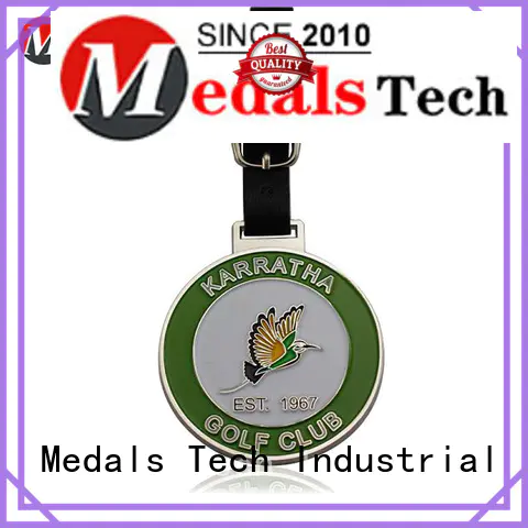 Medals Tech enamel golf bag tag manufacturer for adults