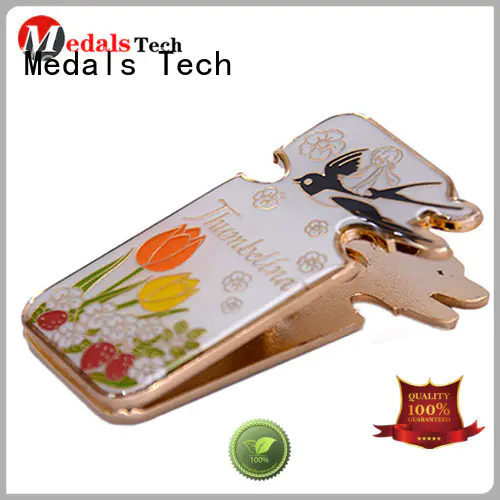 Medals Tech coated folding money clip wallet design for adults