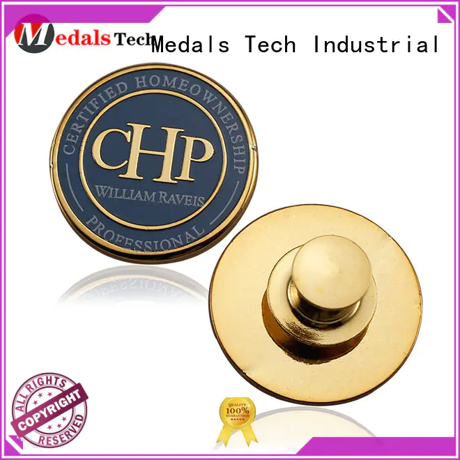 Medals Tech coated custom lapel pins cheap factory for woman