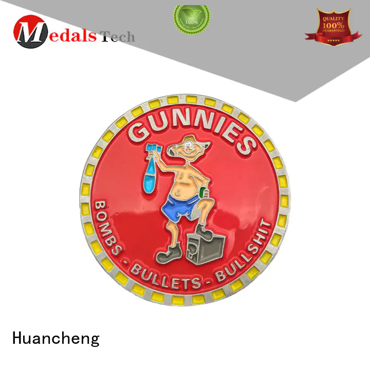 Huancheng Brand metal synthetic enamel challenge coin manufacture