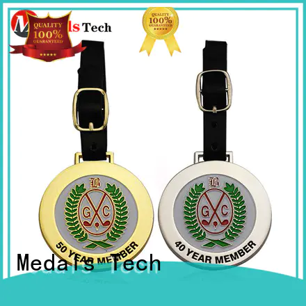 Medals Tech enamel custom golf bag tags from China for man