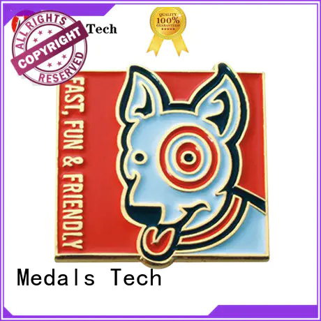 Medals Tech shaped suit lapel pins design for woman