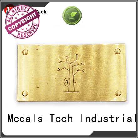 Medals Tech decorative steel name plates design for man