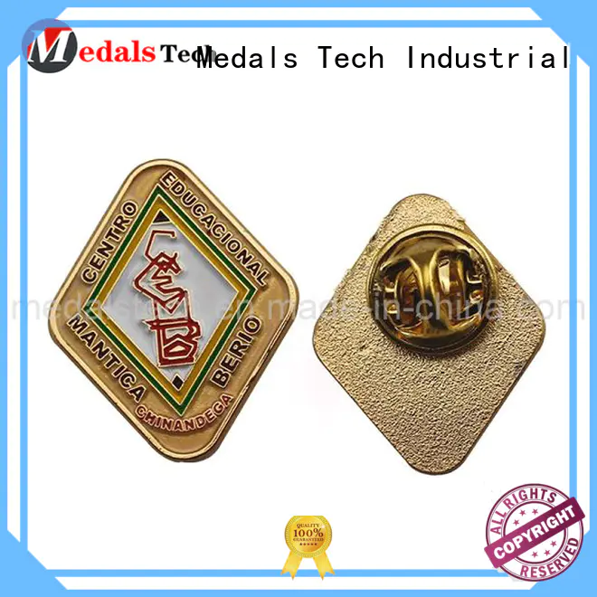 Medals Tech round mens lapel pin inquire now for woman