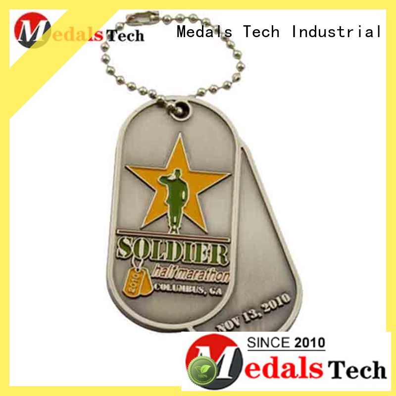 silver gold dog tags rhinestone from China for man